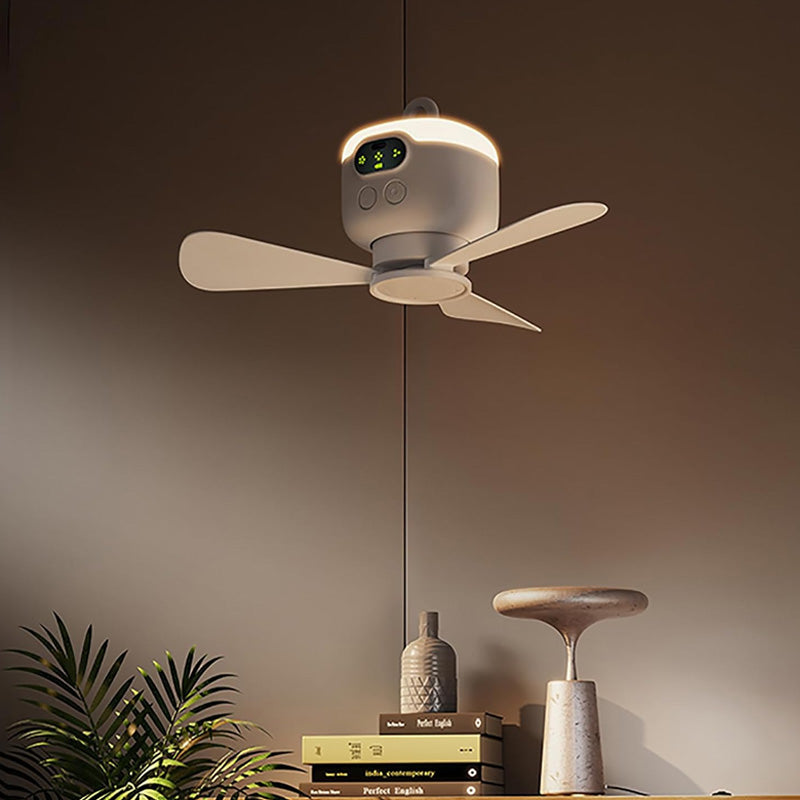 🍃Rechargeable Ceiling Fan with LED Light
