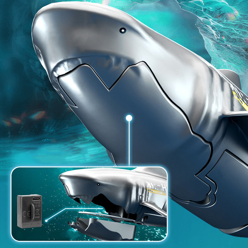 🦈 60% OFF NOW!🌊 Remote Control Diving Shark Toy – Realistic Swimming Action & Waterproof – Interactive Pool Bath Gift for Kids 🎁