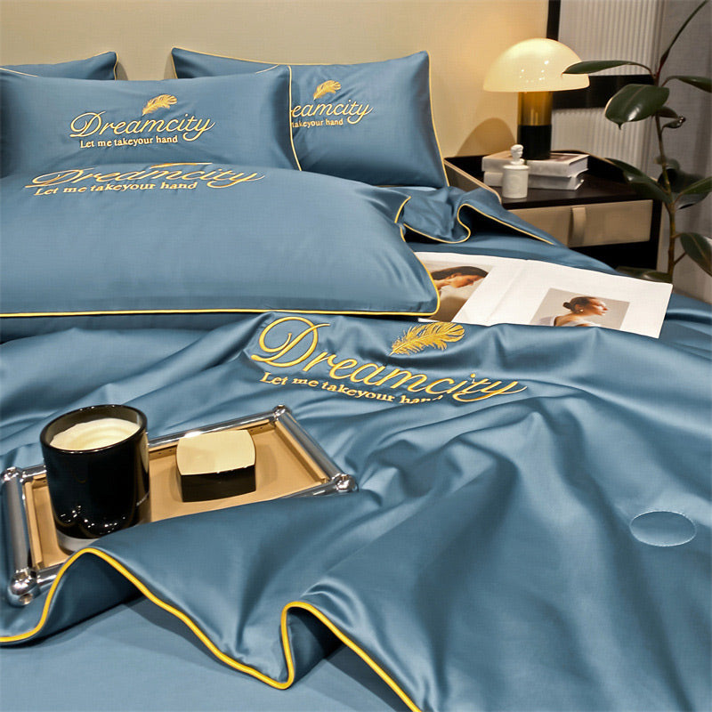⏰Last Day Sale 65% OFF🥰 ✨Summer Simple Ice Silk Quilt❄️ Ultra Cool Anti-Sweat Thin Quilt, Machine Washable Bedding