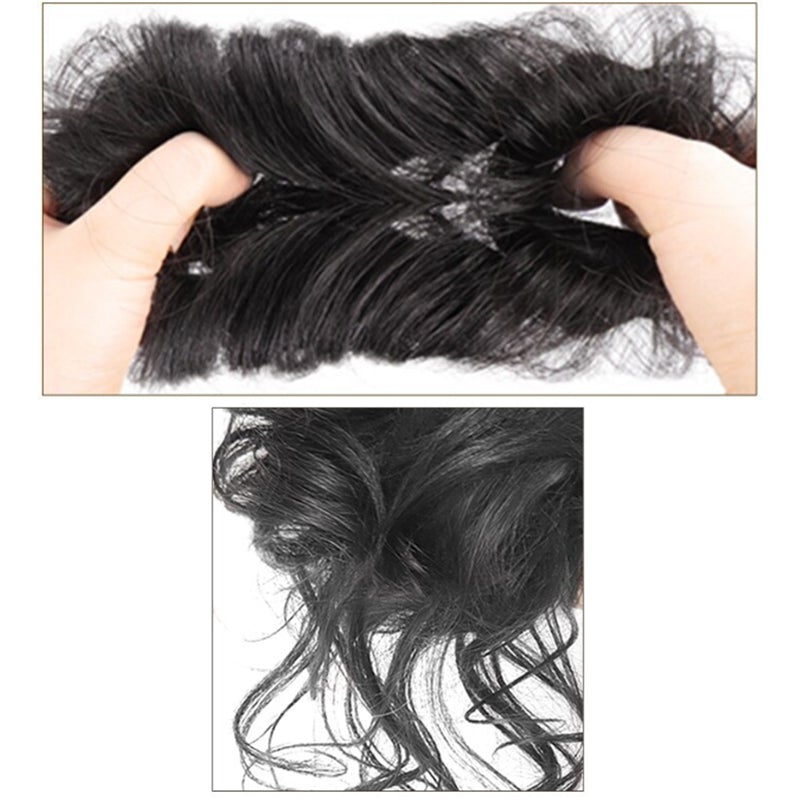 💗Messy Curly Hair Bun Scrunchie Extensions💗