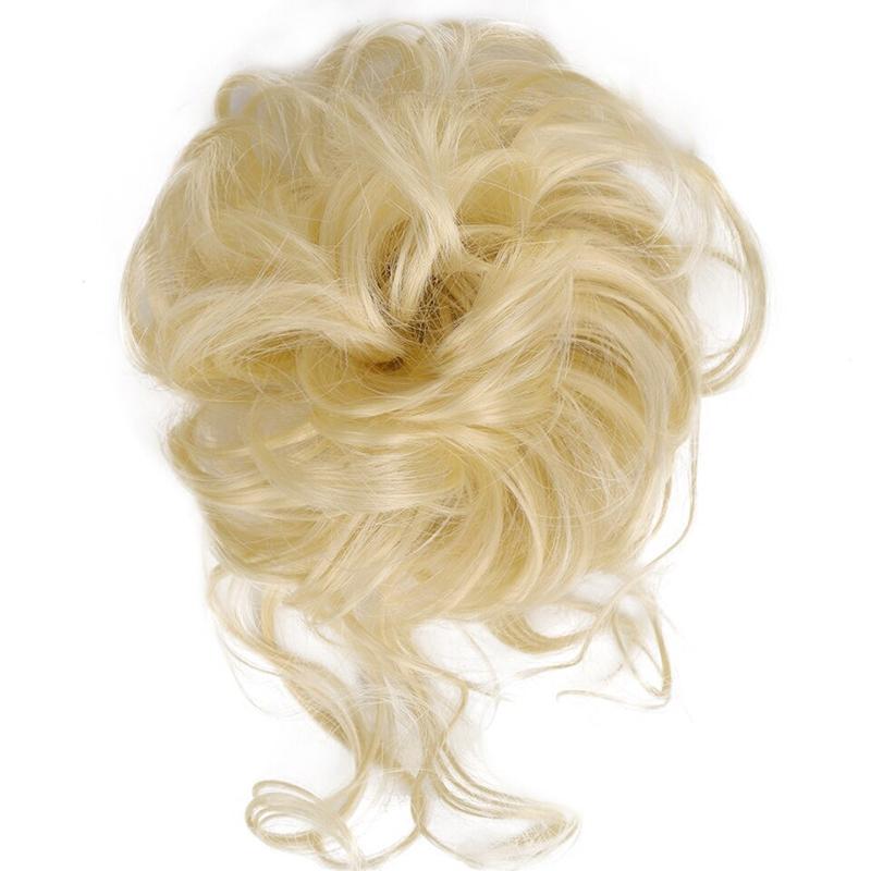 💗Messy Curly Hair Bun Scrunchie Extensions💗