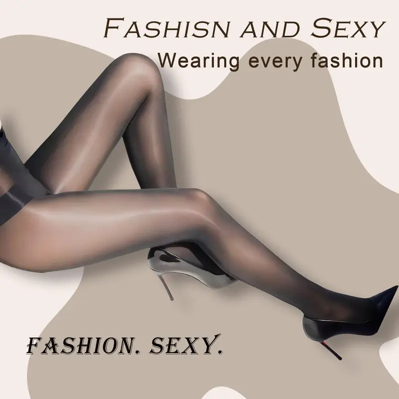 🏆 BUY 1 GET 1 FREE! 🔥 Transparent High-Waisted Tights for Women - Sheer & Comfortable 👑✨