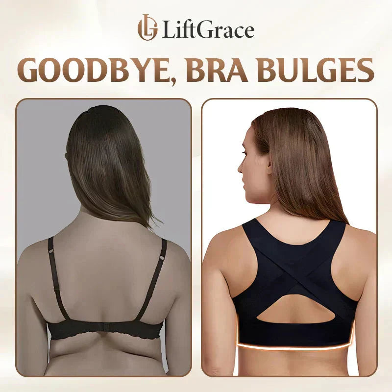 🎉LAST DAY SALE -60% OFF⚡Front Closure Cross-Back Wireless Posture Bra
