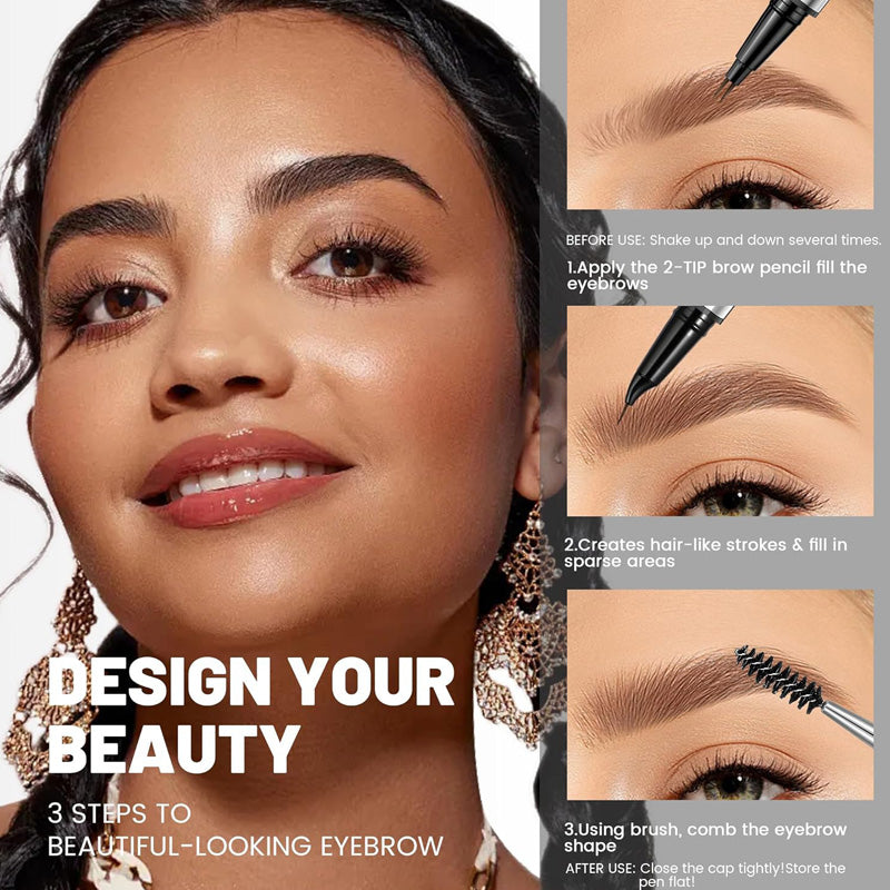 🎁 Limited Time! Buy 1 & Get 1 Free! 🔥 4D Brow Pen – Natural, perfect eyebrows & eyeliner that lasts all day! 💖