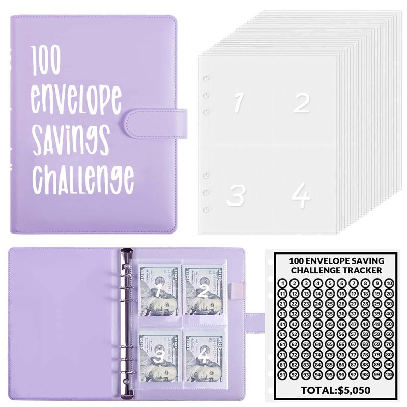 ⏰Final 4 Hours 60% OFF✉️100 Envelope Savings Challenge Book