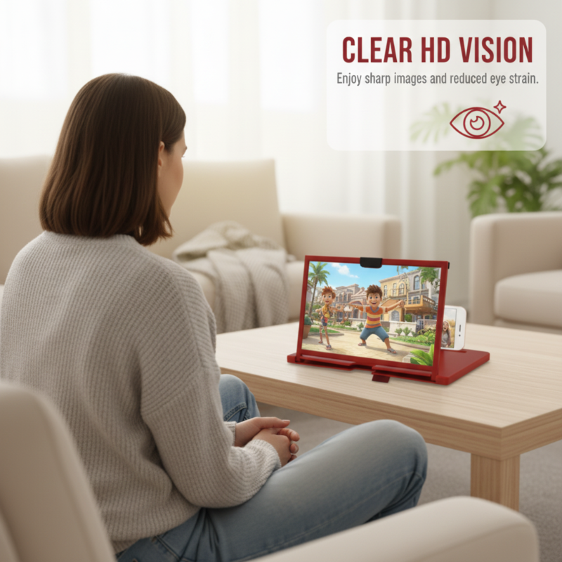 🎬Ease Eye Strain, Make Screen “Bigger” | HD Phone Magnifier for Easier Viewing