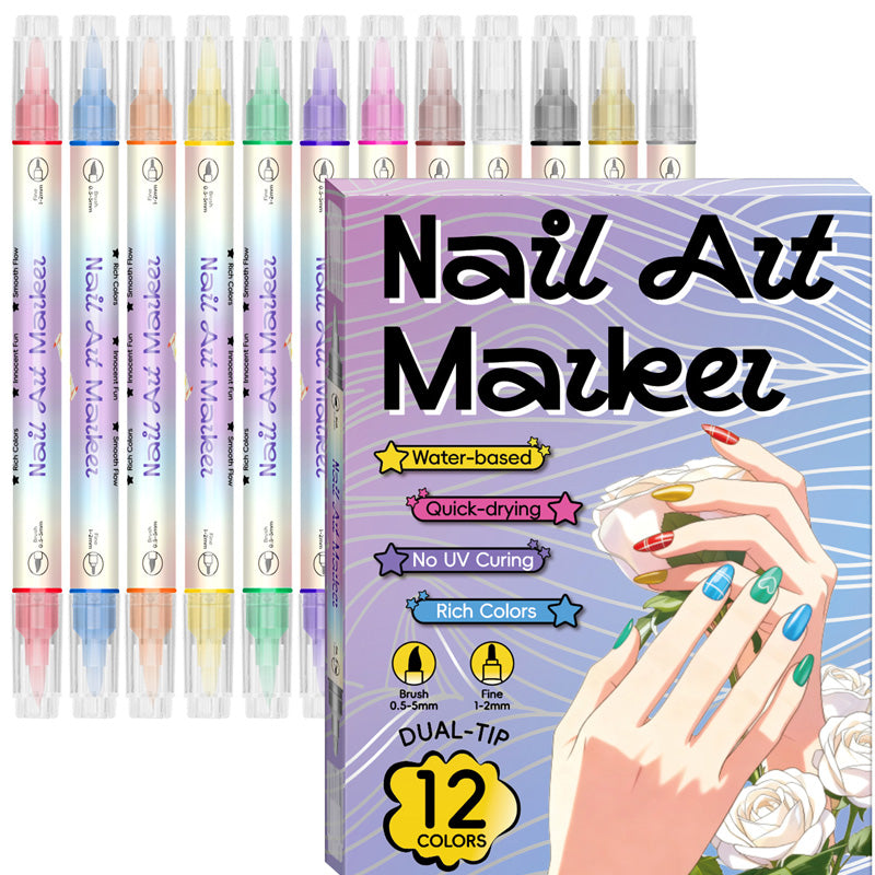 💅🖌️Dual‑Tip Nail Art Pens