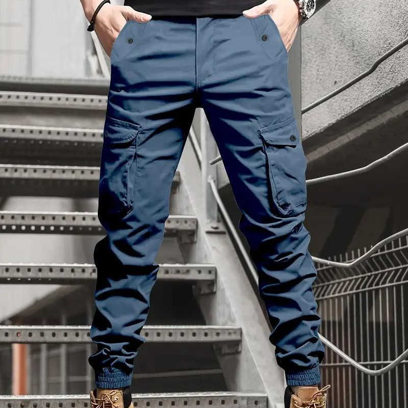 💎 -50% AUF CARGOHOSEN! 💎 Robuste Jogger für Herren: Mehrere Taschen & Bequeme Passform 👖🏞️