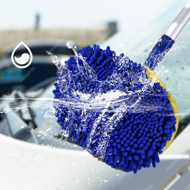 ⏳Time-Limited Special⏰Durable Aluminum Long Handle Telescopic Car Wash Mop ✨