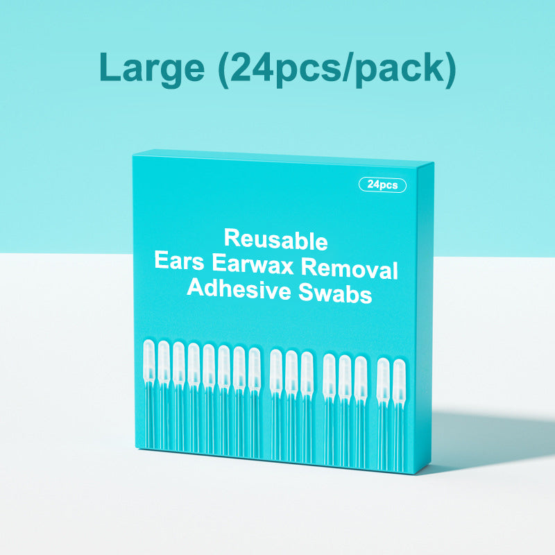 🔥Buy 1 Get 2 Free!!! 🔥Reusable Earwax Removal Adhesive Swabs👂🏻
