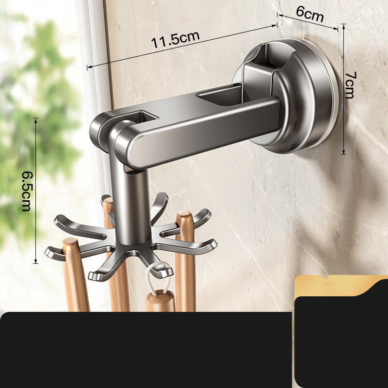 🔥No-Punch Suction Cup Kitchen Utensil Rack