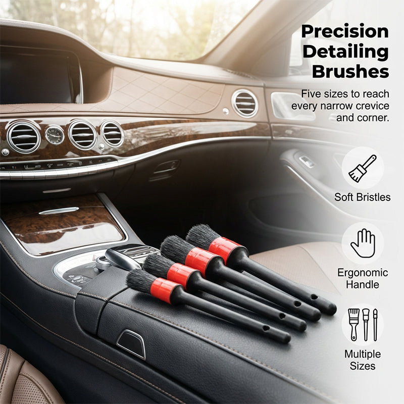 🔥Professional Auto Detailing Brush & Cleaning Kit