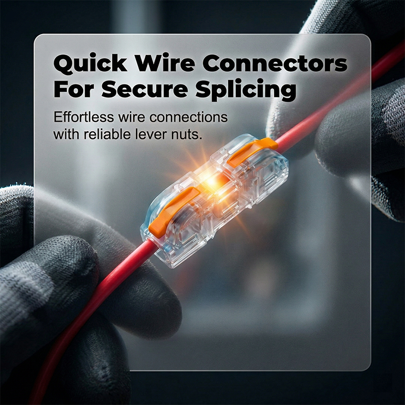 ⚡ 50% OFF TOOL-FREE TERMINALS! ✨ Tool-free installation & secure copper connection for all cable types 🔌