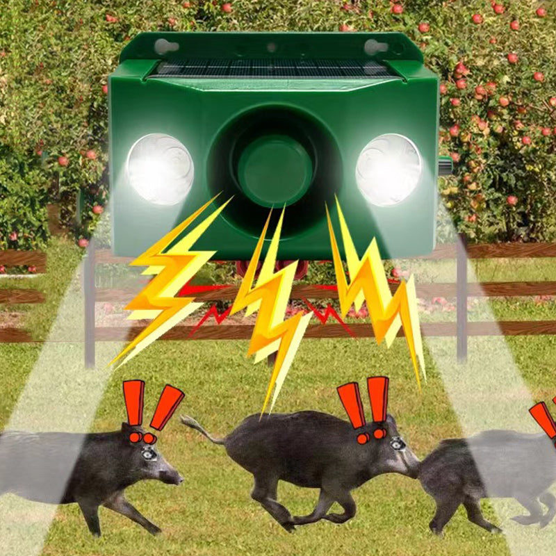 🚫 Beast Repellent Solar Warning Lights with Loud Volume🐗⚡