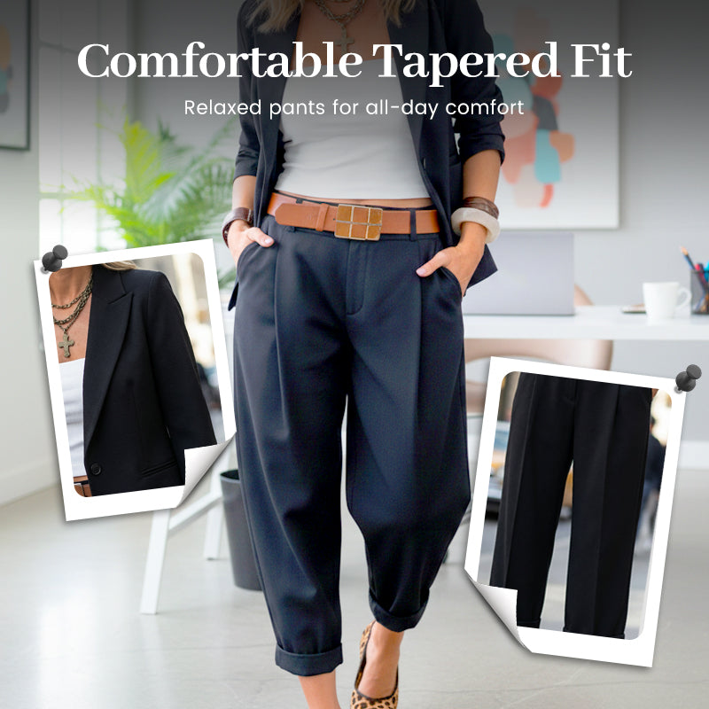 🥳2026 HOT SALE🥳💞50K+ SOLD!🎀💫 50% OFF! Women's Tapered Pants ， Neutral colors pair with anything. Effortless elegance for any occasion. 🛡️🕊️