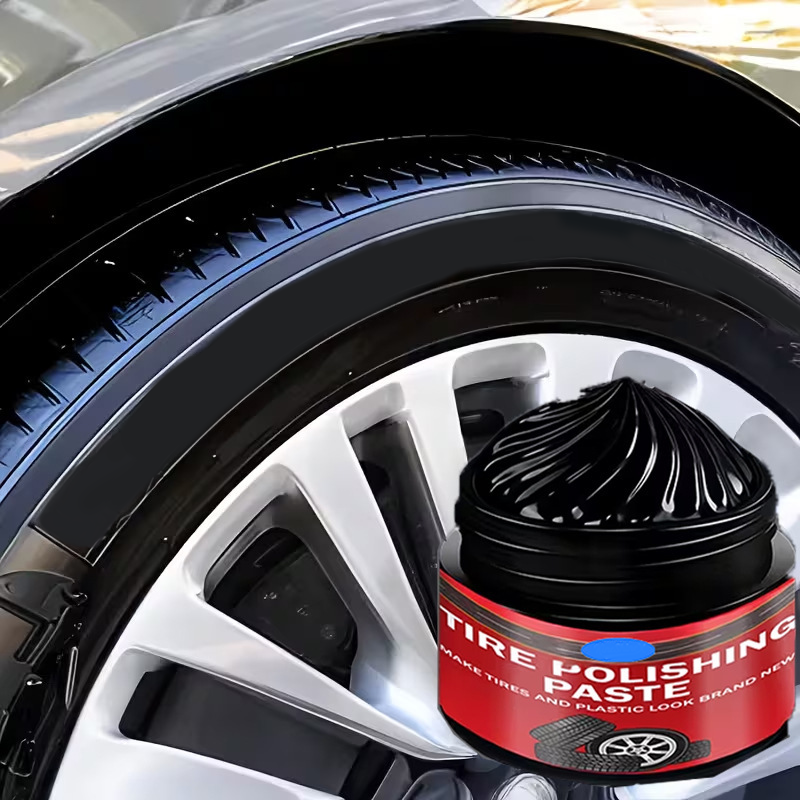 🚗LAST DAY BUY 1 GET 1 FREE! ✨ Car Tire & Plastic Trim Renewal Paste – Restores Shine, Prevents Cracking & Easy Application ✨