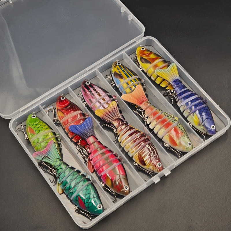 🌞 Spring Sale 50% Off🔥8-Segment Bionic Swimbait | Ultra-Realistic S-Action Multi-Jointed Fishing Lure for Bass, Pike & Trout🎣