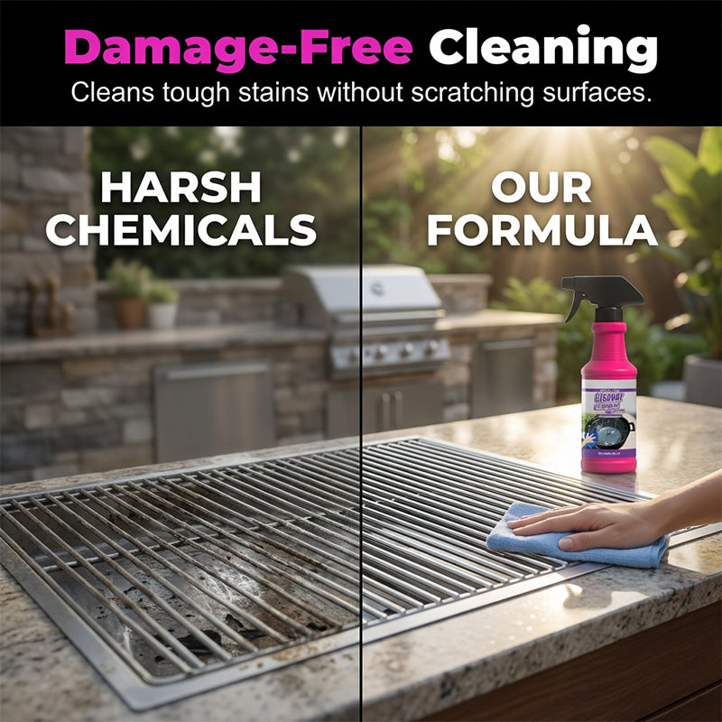 ✨ Fast-Acting Heavy-Duty Grill Degreaser Spray! 🧴