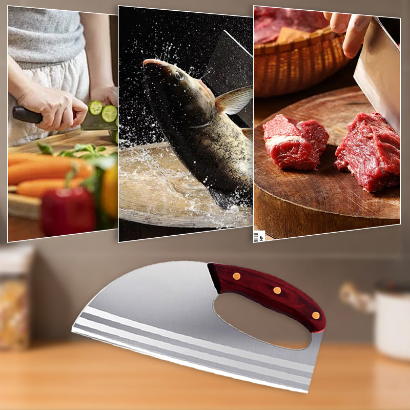 🥳2026 HOT SALE🥳💞50K+ SOLD!✨🥬 50% OFF! Ergonomic Kitchen Knife – Forward grip design, non-slip handle. Perfect for arthritis or weak wrists.  🍅🔪