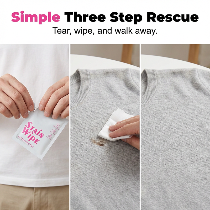 🔥Buy 1 get 1 free✨Portable Stain Remover Wipes