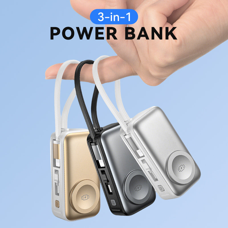 🥳2026 HOT SALE🥳💞50K+ SOLD!📱💨 50% OFF! All-in-One Magnetic Power Bank – Just snap & charge, no cable hunting. 5000mAh, slim design