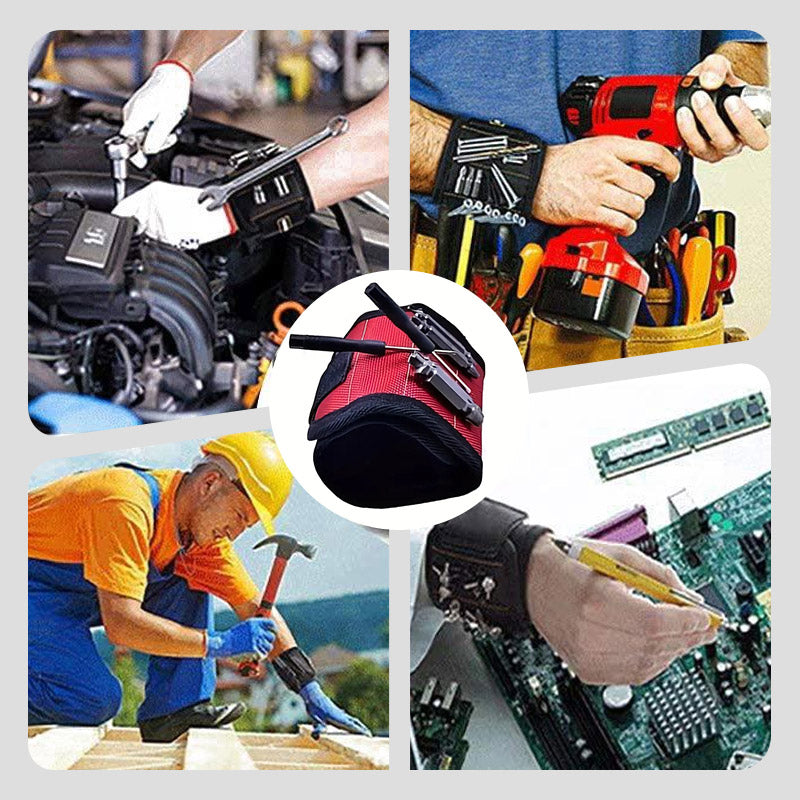 Adjustable Magnetic Wristband for Holding Screws