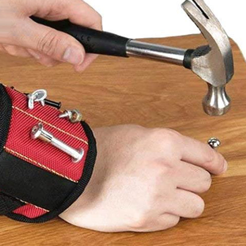 Adjustable Magnetic Wristband for Holding Screws