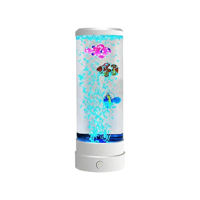 🐟 50% OFF NOW! 💧 LED Fish Aquarium Bubble Lamp – 7-Color LED & Remote Control – USB/Battery Powered & Zen Ambience 🏠