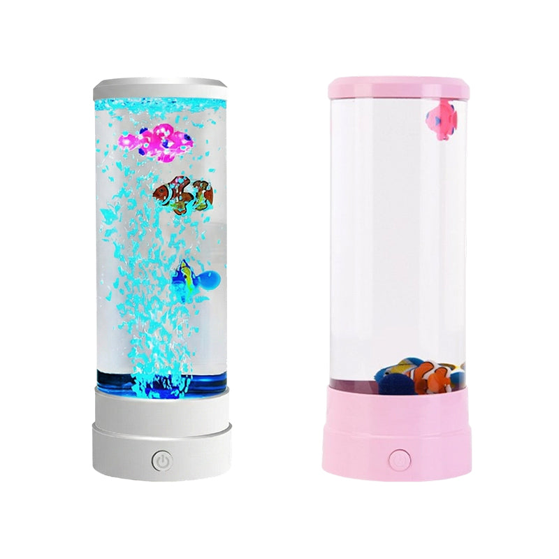 🐟 50% OFF NOW! 💧 LED Fish Aquarium Bubble Lamp – 7-Color LED & Remote Control – USB/Battery Powered & Zen Ambience 🏠