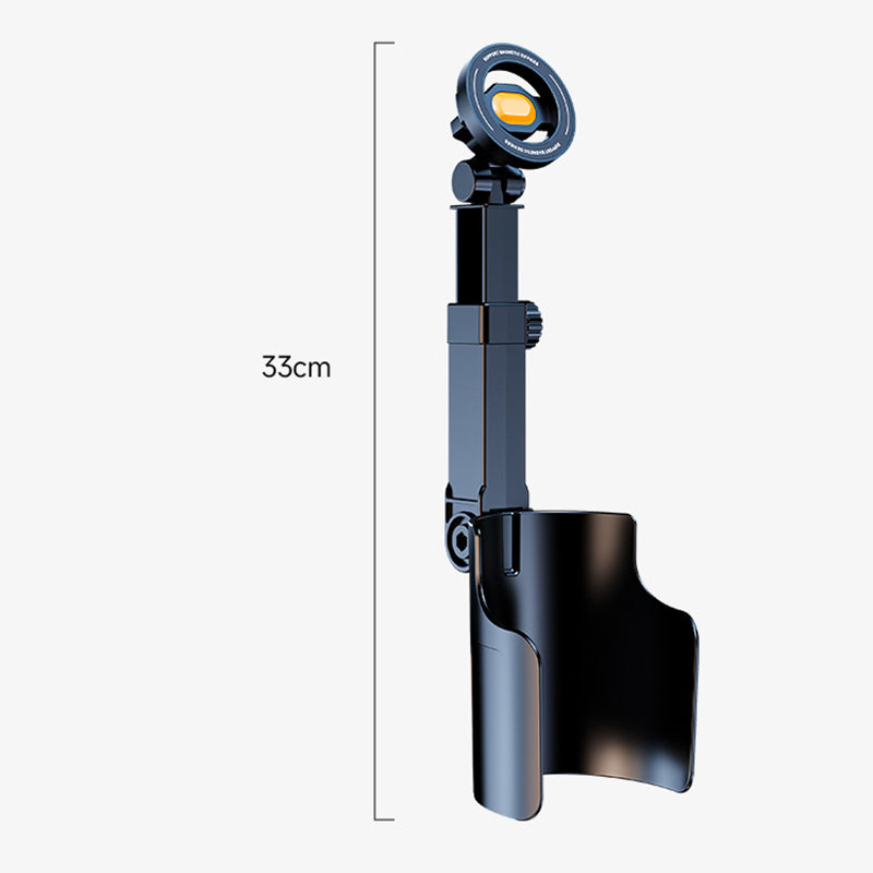 Car Cup Holder Phone Mount – 360° Adjustable, Strong N52 Magnet, One-Hand Operation, Fits All Phones, Stable Magnetic & Clamp Models for Safe Driving