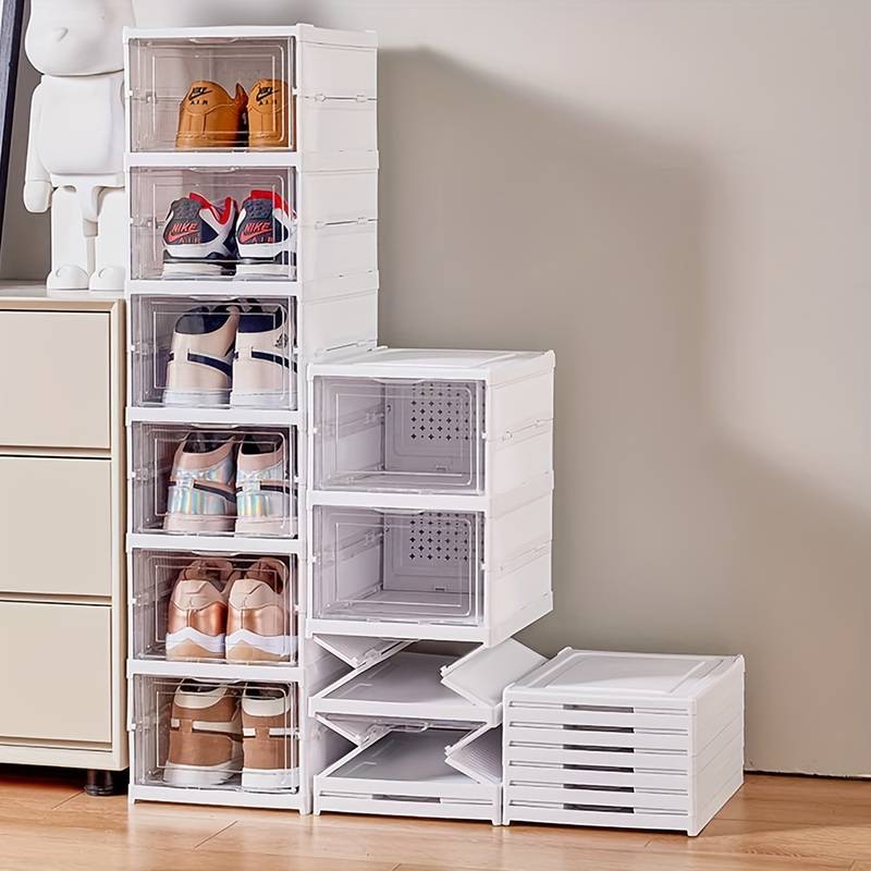 🔥Hot Sale🔥 Installation-Free Foldable Shoeboxes With Door