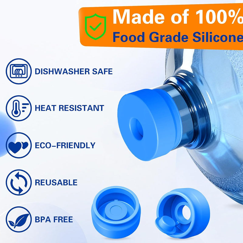 Reusable Silicone Water Container Cap