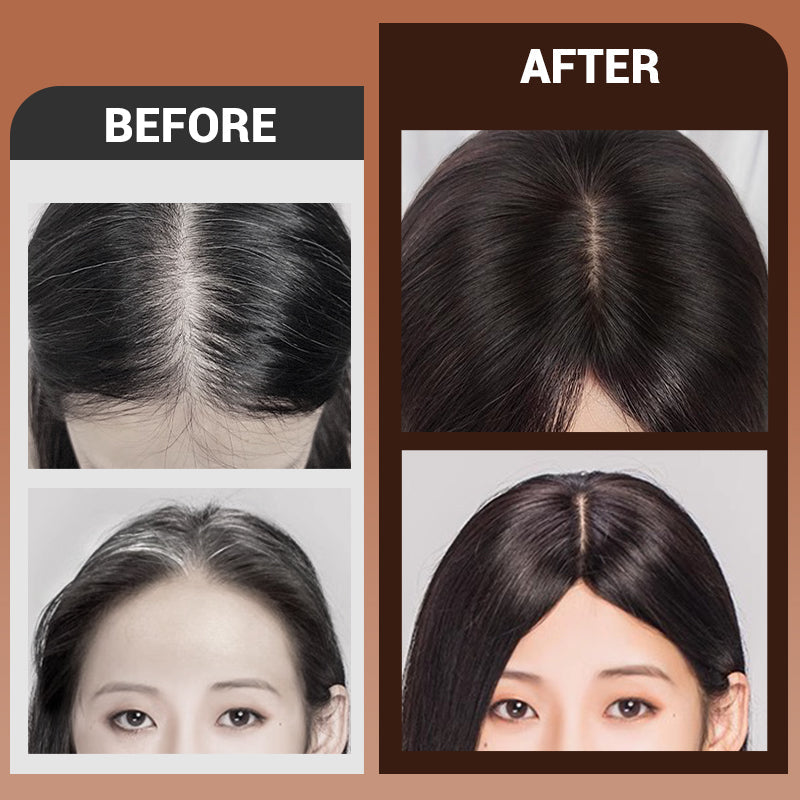 Women's Natural Black Hair Toppers with Clips