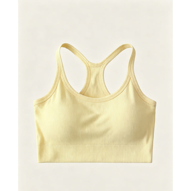 Ribbed Racerback Crop Tank Top
