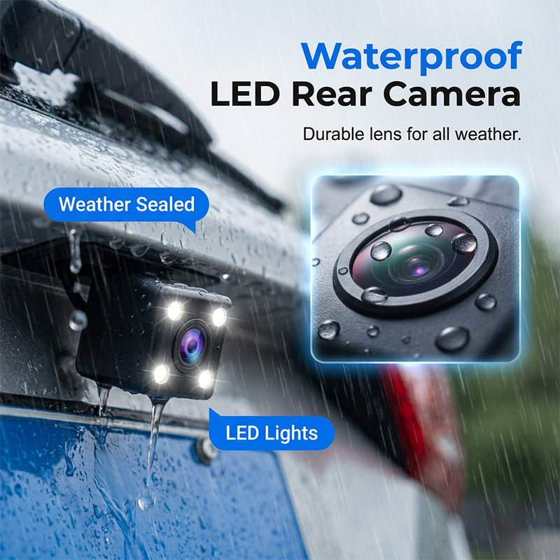 Dual Lens Rearview Mirror Dash Cam