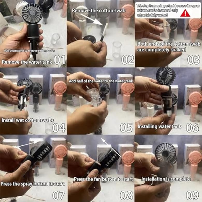Portable Handheld Misting Fan