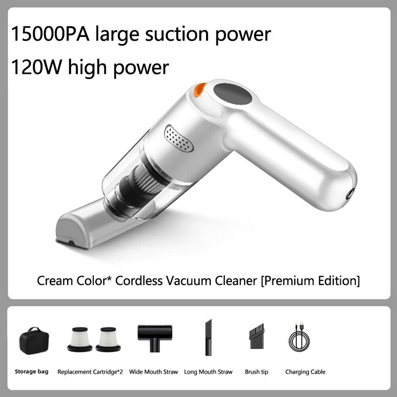 🚗💨 Cordless car vacuum – 10000Pa suction, lightweight, long battery life!