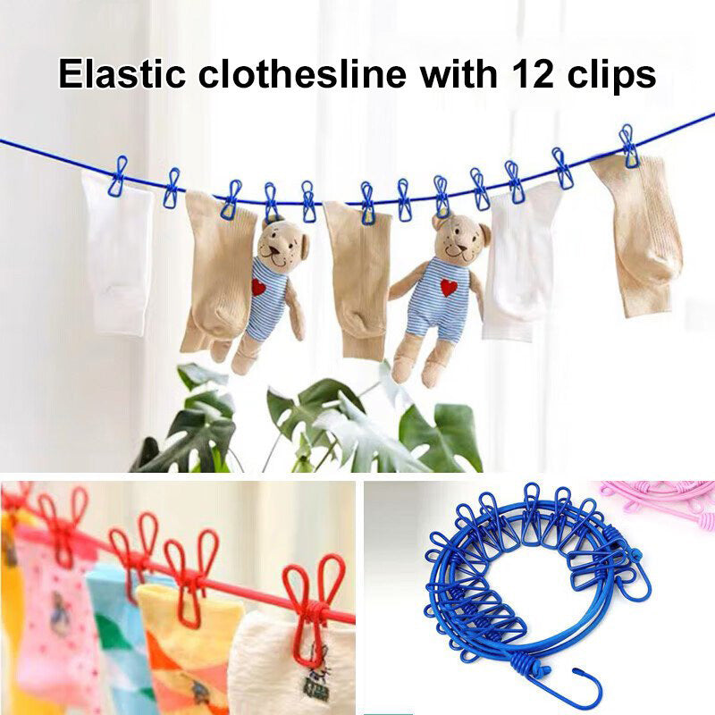 Portable Tractable Travel Clothesline