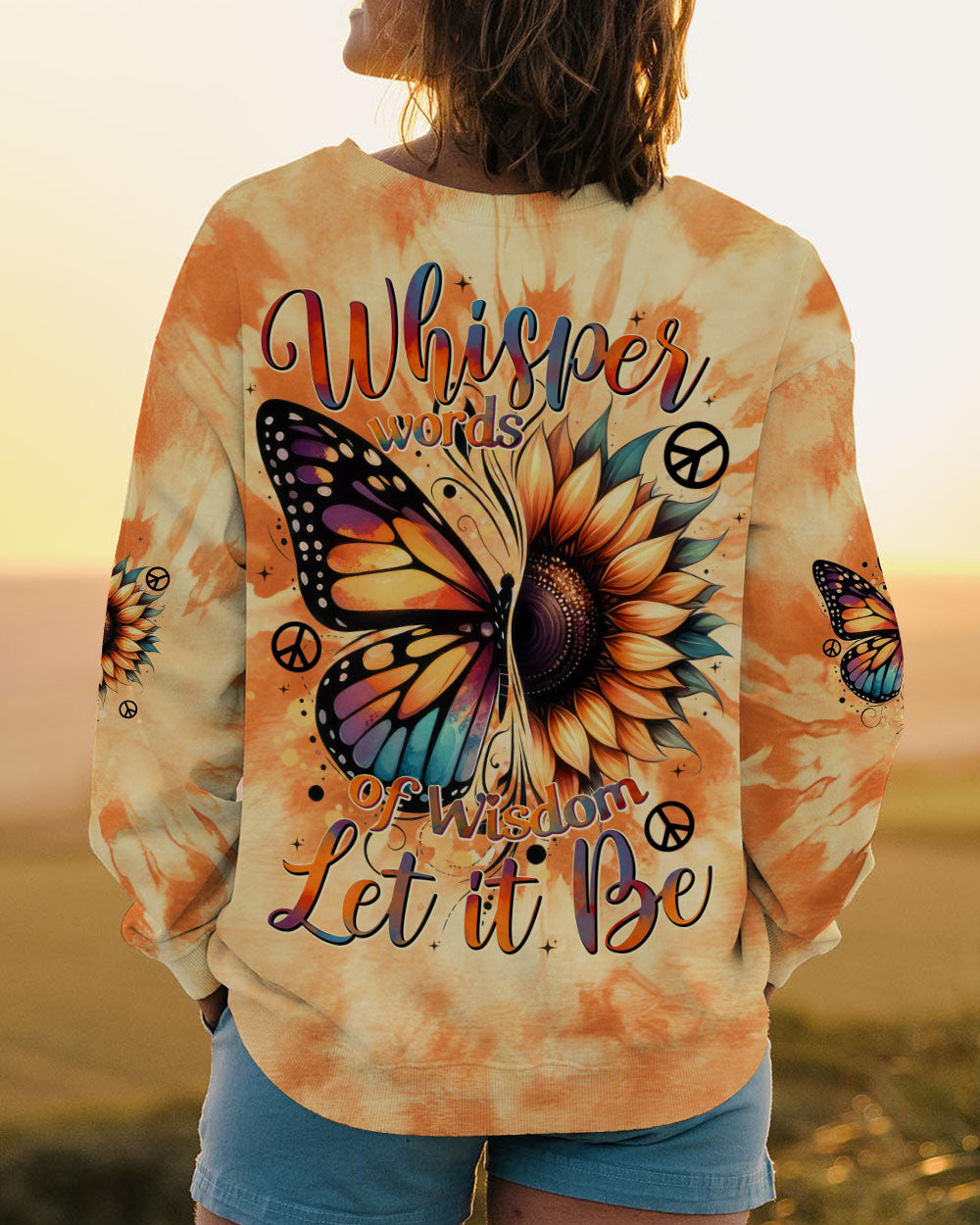 WHISPER WORDS OF WISDOM LET IT BE TIE DYE ALL OVER PRINT - TYTD1501252
