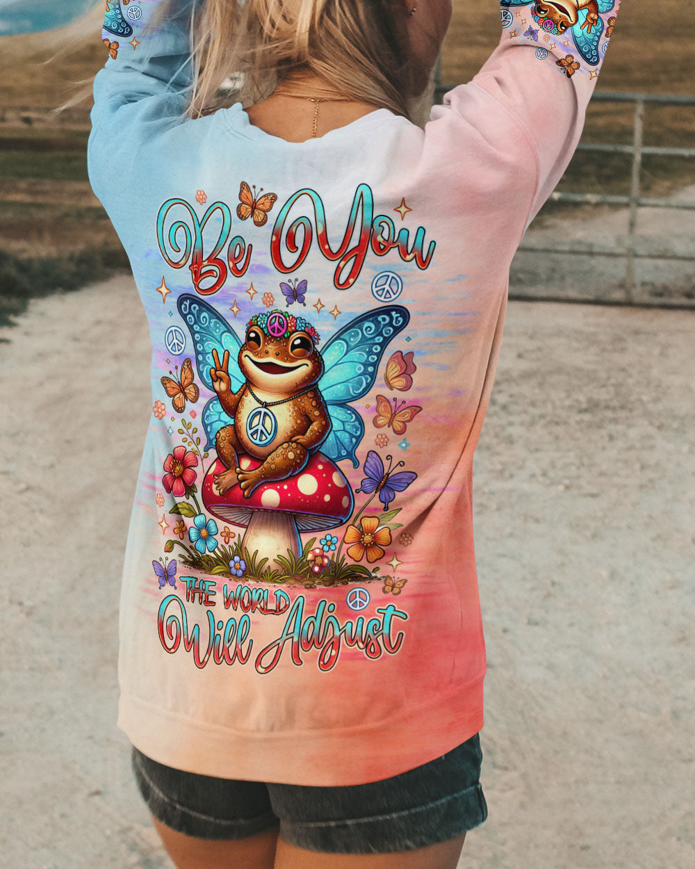 BE YOU THE WORLD WILL ADJUST TOAD ALL OVER PRINT - TLNZ0509242