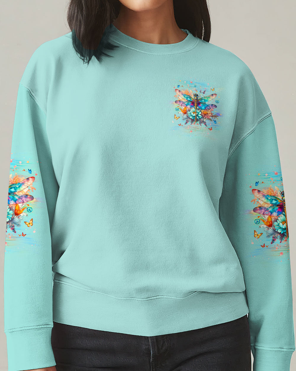 LIVE IN THE MOMENT DRAGONFLY ALL OVER PRINT - YHHG2709242