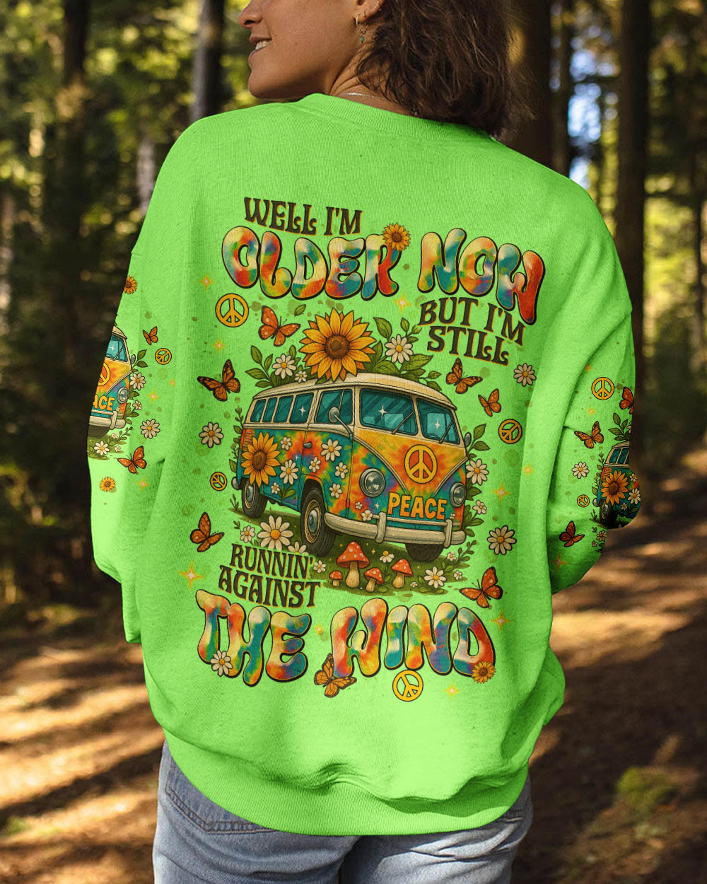 RUNNING AGAINST THE WIND BUS FLORAL ALL OVER PRINT - TLNT1009254