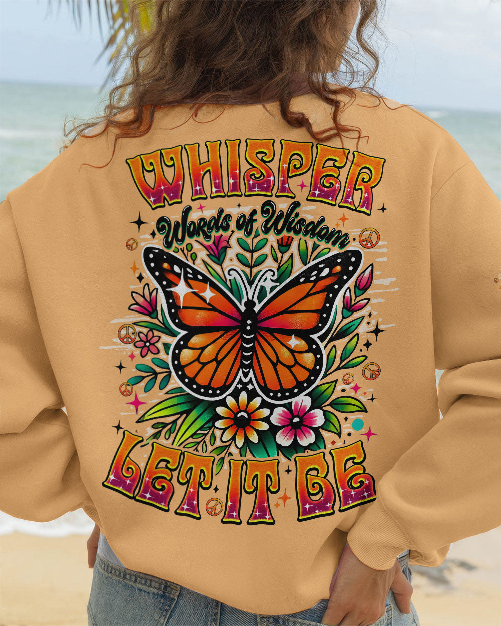 WHISPER WORDS OF WISDOM LET IT BE BUTTERFLY ALL OVER PRINT - TYQY0108251