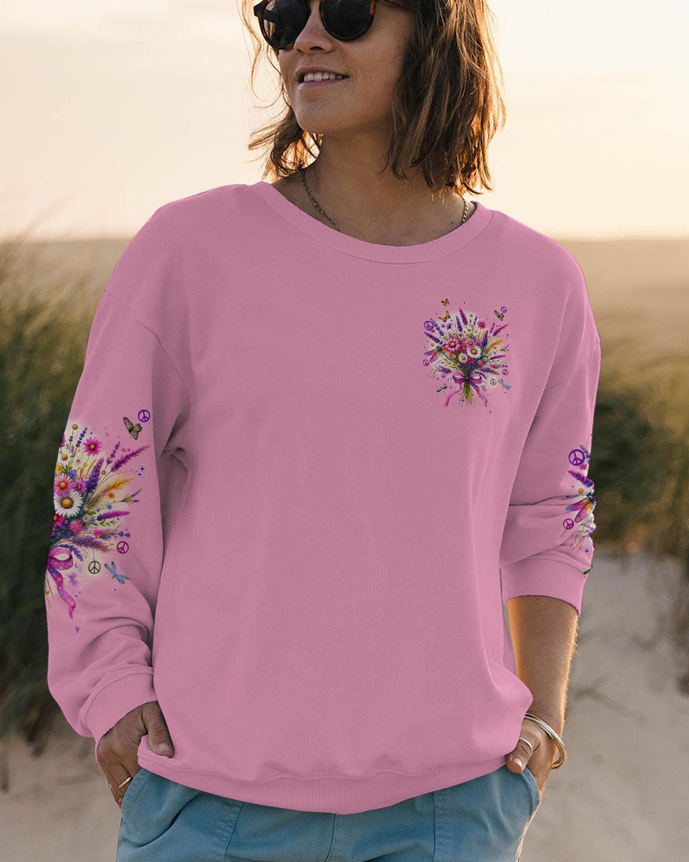 BORN WITH THE FLOWERS IN SOUL ALL OVER PRINT - TYQY2612232