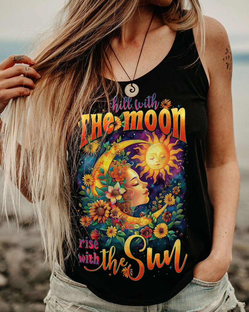 CHILL WITH THE MOON ALL OVER PRINT - TYTD0906252