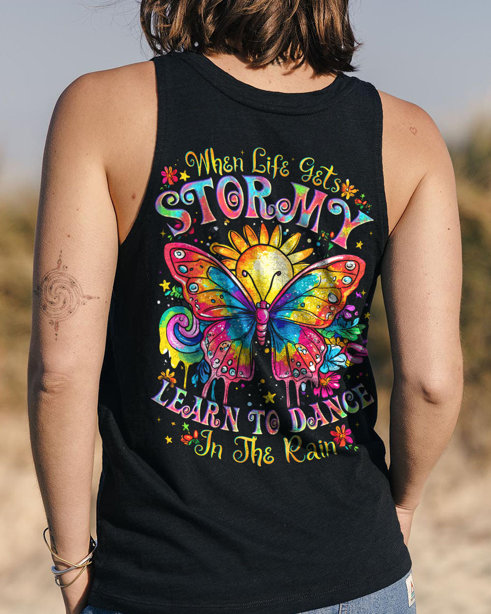 DANCE IN THE RAIN BUTTERFLY ALL OVER PRINT - TYTD2708242