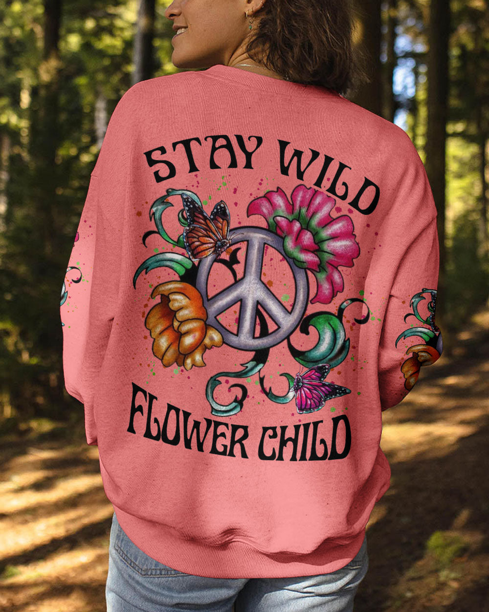 STAY WILD FLOWER CHILD ALL OVER PRINT - YHLN2302233