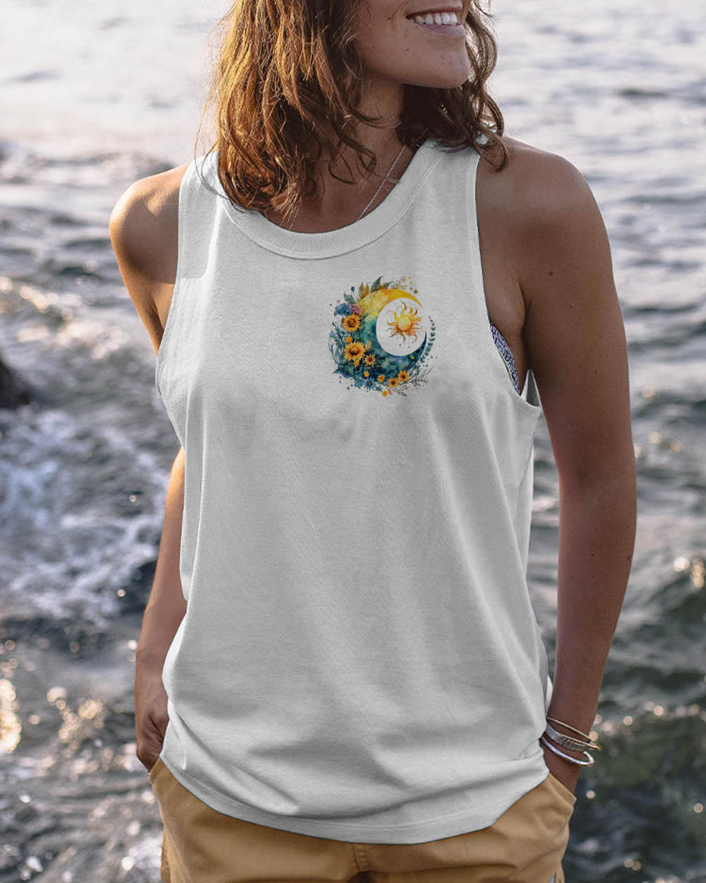 SHE WAS LIKE THE MOON WATERCOLOR ALL OVER PRINT - TLNT0405232