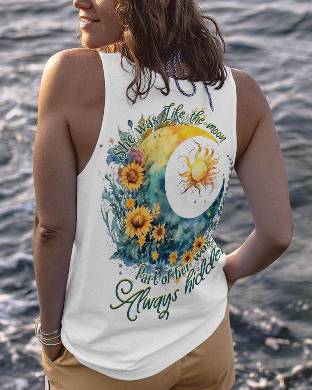 SHE WAS LIKE THE MOON WATERCOLOR ALL OVER PRINT - TLNT0405232