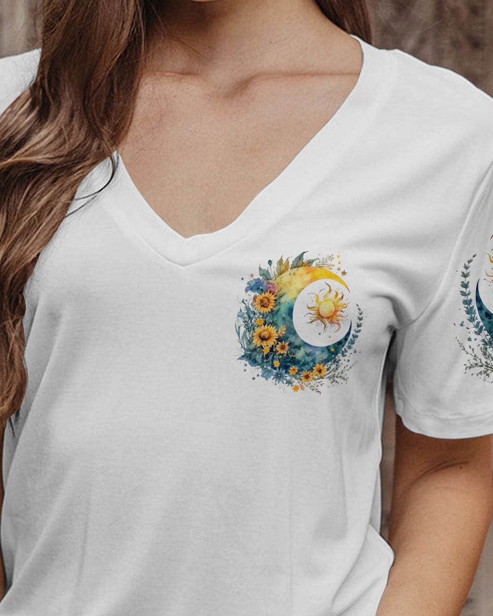 SHE WAS LIKE THE MOON WATERCOLOR ALL OVER PRINT - TLNT0405232